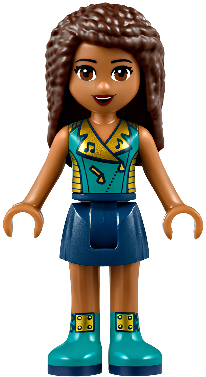 Lego Friends Andrea Dark Blue Skirt Dark Turquoise Top frnd242 U Shop device